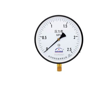 Yongyi Y200 Radial Pressure Gauge (0-2.5 MPa, 1.6 Accuracy) for Water, Liquid, Oil, Gas Systems, Replaces Standard Pressure Gauges