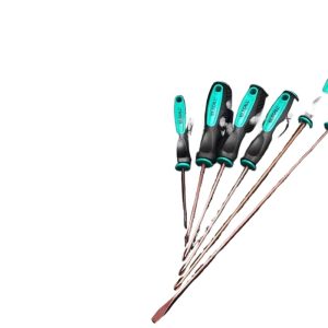 ELECALL S2 Screwdriver Set (3*75mm to 6*300mm), Phillips & Flathead, Magnetic Tip, Anti-slip Handle, for Electronics Repair & Home Use