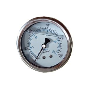 Liquid Filled Pressure Gauge YBN60 Series (0-25 MPa, 60mm Axial Connection) for HVAC Systems