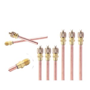 Refrigerator Charging One-Way Check Valve (Pure Copper, Leak-Proof) for Refrigerators, Freezers, AC Refrigeration Refilling