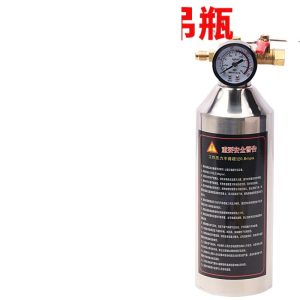 Automotive AC System Flushing Cleaning Bottle Kit with Pressure Relief Valve for Car Air Conditioning Pipe Cleaning