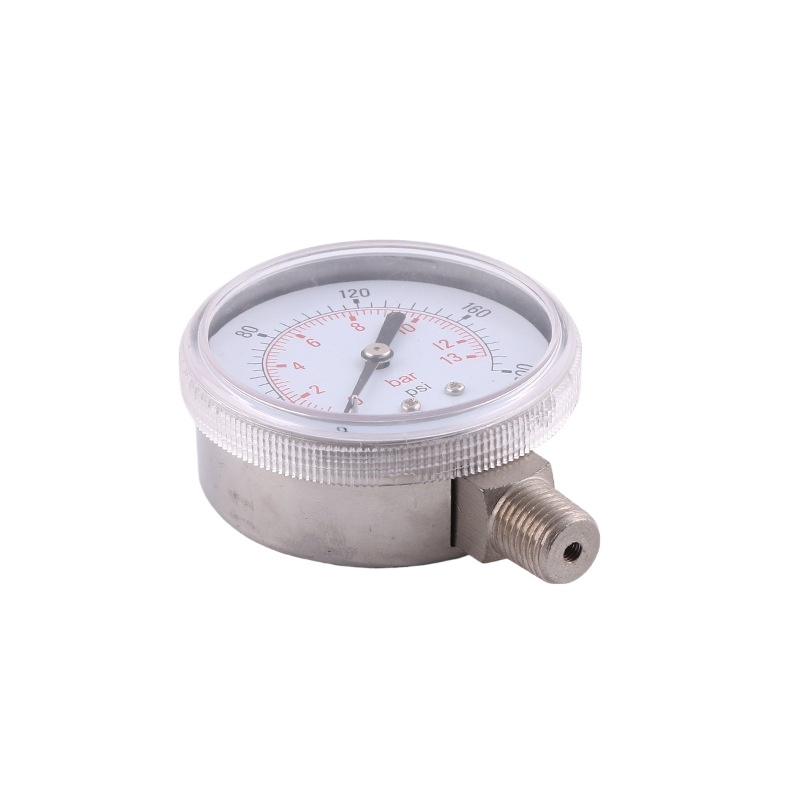 Stainless Steel Pressure Gauge 63mm Radial Mount All-Steel Y63D 0-13bar/psi for HVAC Systems - Image 3