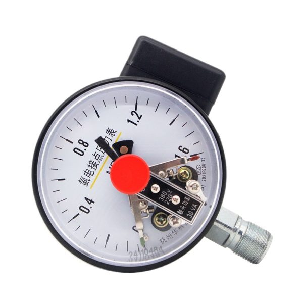 Huake YAXC-100 Radial Ammonia Electrical Contact Pressure Gauge 1.6MPa for HVAC Systems Replaces 24110484 - Imagem 3
