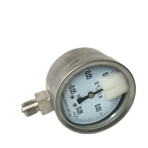 Nitrogen Gas Pressure Gauge Stainless Steel Y100 YD100B -0.05-0.05 MPa (KPa) KL2.5 for HVAC Systems