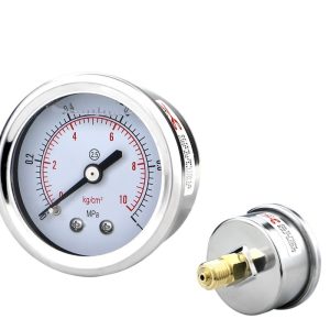 KAIXUAN YN50Z Axial Pressure Gauge (0-10 MPa/kg/cm², 2.5 Accuracy) for Water, Air, Oil, Hydraulic Systems
