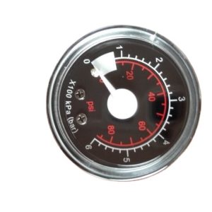 Automotive Inflatable Pump Pressure Gauge (0-1 MPa/0-10 Bar, 50mm Dial) for Car Air Compressors and Tire Inflators