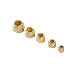 Brass Copper Flare Nut for HVAC Air Conditioner Systems 1/4"-3/4" (2-6分英制)