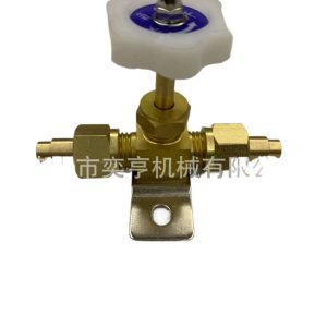 All-Copper Oxygen Valve Reducer with Manual Shut-Off for Gas Pipelines, Pipe Diameter 4, 6, 10, 12
