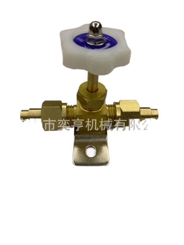 All-Copper Oxygen Valve Reducer with Manual Shut-Off for Gas Pipelines, Pipe Diameter 4, 6, 10, 12