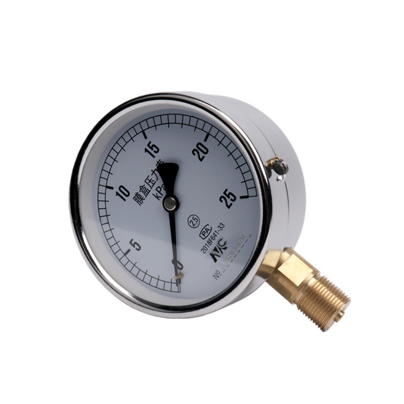 MENGCHUAN Instrument YE100 Diaphragm Pressure Gauge 0-40kPa for Water Gas Oil Pressure HVAC Systems, Replaces Old Analog Gauges - Image 2