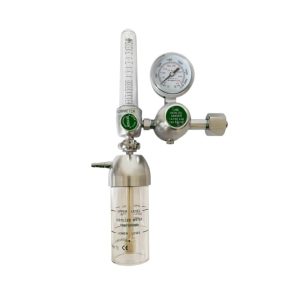 Oxygen Flowmeter Regulator with Humidifier Bottle (0-15 L/min, 0-25 MPa) for Medical Oxygen Therapy Systems
