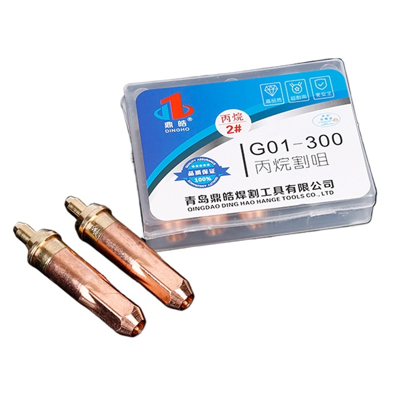 Welding Cutting Torch Nozzle Tip G01-30/G01-100/G01-300 Kit, Acetylene/Propane Gas, Copper, Replaces Standard Nozzles for HVAC Systems - Image 2