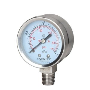 Durable Stainless Steel Pressure Gauge (Y50BF, 0-100 MPa, 2.5 Accuracy) for Water Pressure Measurement