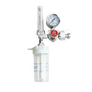 Medical Oxygen Flowmeter with Humidifier Bottle and Pressure Reducer for Oxygen Cylinders, 0-25 MPa 1-15 L/min
