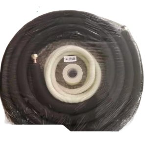Insulated Copper Tubing Line Set (1/4" + 3/8" 4M) for Mini-Split Air Conditioners compatible with Universal HVAC Systems
