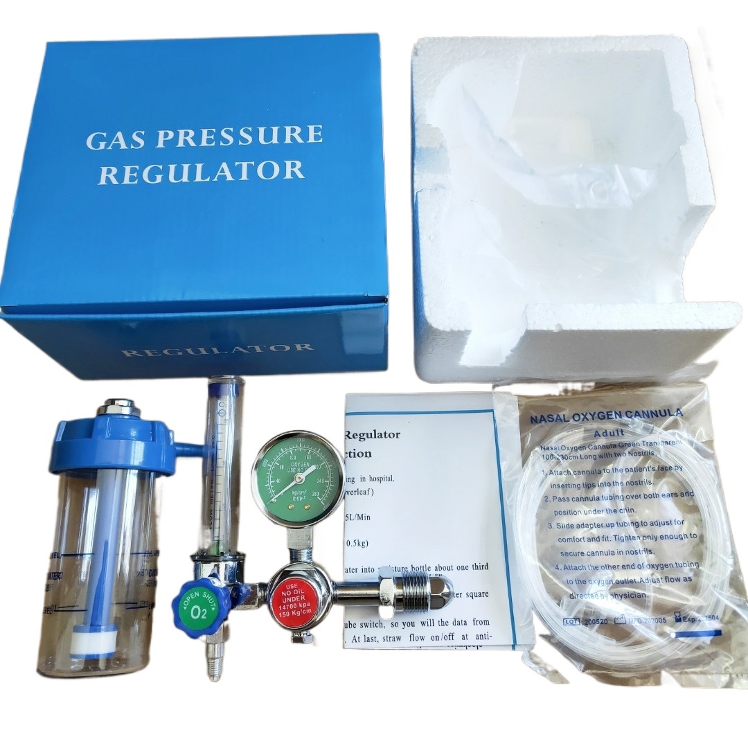 Oxygen Inhaler Regulator WX-YQ-04 Flow Meter Pressure Gauge for O2 Cylinders - Image 2