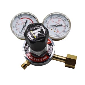 Acetylene Gas Pressure Regulator with Dual Gauges (0-30 PSI 0-400 PSI) for Welding and Cutting Torches