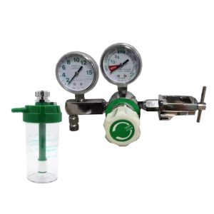 Medical Oxygen Regulator CGA870 with Flow Meter and Humidifier Bottle for Oxygen Inhalation Therapy