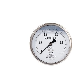 Axial YN100BF/Z Stainless Steel Pressure Gauge (0-1.0 MPa, Accuracy 1.6) for Oil Hydraulic System