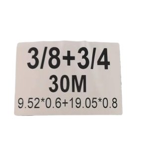 Copper Refrigeration Connecting Pipe 3/8" + 3/4" (9.52*0.6mm + 19.05*0.8mm) for HVAC Systems, 30M