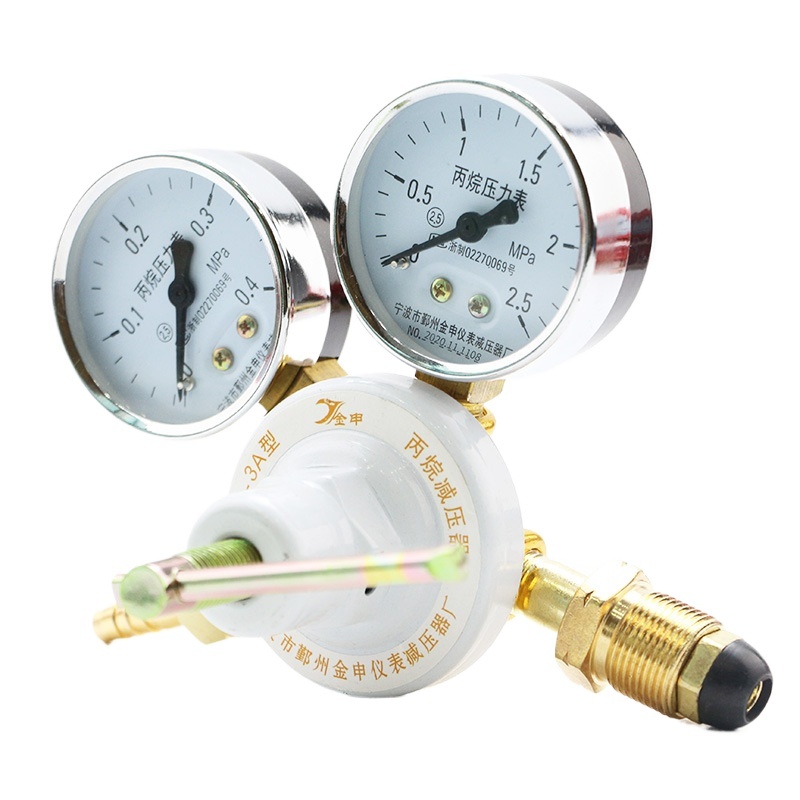 Propane Pressure Regulator YQW-3A Dual Gauge Gas LPG Regulator with Alloy Body and Stable Pressure Adjustment - Image 3