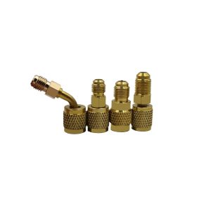 R410 to R22 Brass Adapter Fittings (22-410, 410-22) for HVAC Systems