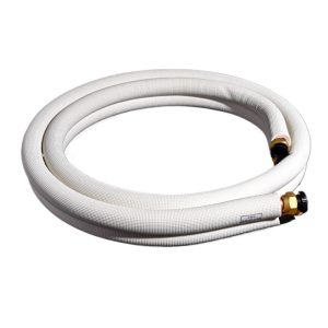 Universal HVAC Copper Pipe Extension Hose (12.7mm OD x 0.6mm + 19.05mm OD x 0.8mm) for Air Conditioner Units, 5 HP