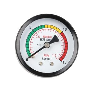 SKM KOP Y50 HVAC Pressure Gauge (0-1.5 MPa, 0-15 kgf/cm²) with CL1.5 Accuracy for HVAC Systems