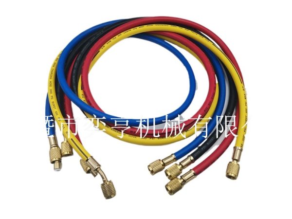 Adjustable A/C Refrigerant Charging Manifold Gauge Set (4-Way) for HVAC Service, Compatible with R22, R134a, R410a Systems - Imagem 3