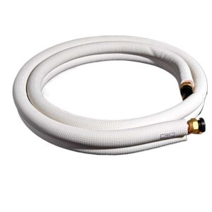 Copper Refrigeration Line Set 12.7*0.6+19.05*0.8 with Flared Nuts for 5P AC Unit, AC Extension Tube Purplish Copper Pipe