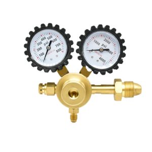 Industrial Nitrogen Pressure Regulator Gauge Dual Display 0-800psi / 0-4000psi for HVACK Systems Replaces NR1-01