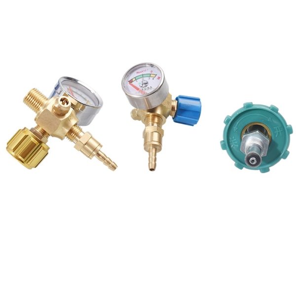 All-Copper Gas Valve Pressure Reducer for Portable Butane Gas Torches (New 2L Type, Anti-Fireback, Metal Handle) for 4mm Hose - Replaces Standard Gas Valves - Изображение 2
