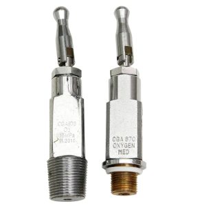CGA870 Oxygen Medical Gas Cylinder Valve with O2 15Mpa Rating for Oxygen Delivery Systems, Replaces CGA910 CGA960 CGA950