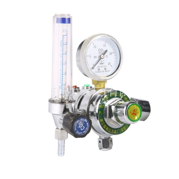 二氧化碳减压器 CO2 Pressure Reducing Regulator with Flow Meter (0-30 L/min) and Output Pressure Gauge (0-25 MPa) for CO2 Systems, Model CO2-05C Replaces YJQ-530A - 이미지 3