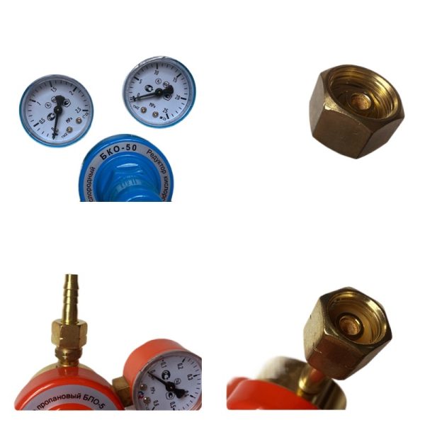 Oxygen Propane Pressure Reducer Russian Style CO2 Gauge for Welding Cutting Oxy-Propane Regulator - Изображение 3
