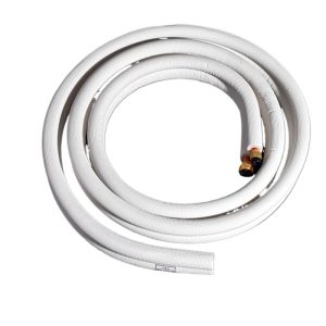 Universal HVAC Copper Pipe Line Set with Insulation (6.35mm OD + 9.52mm OD) for 1HP AC Units