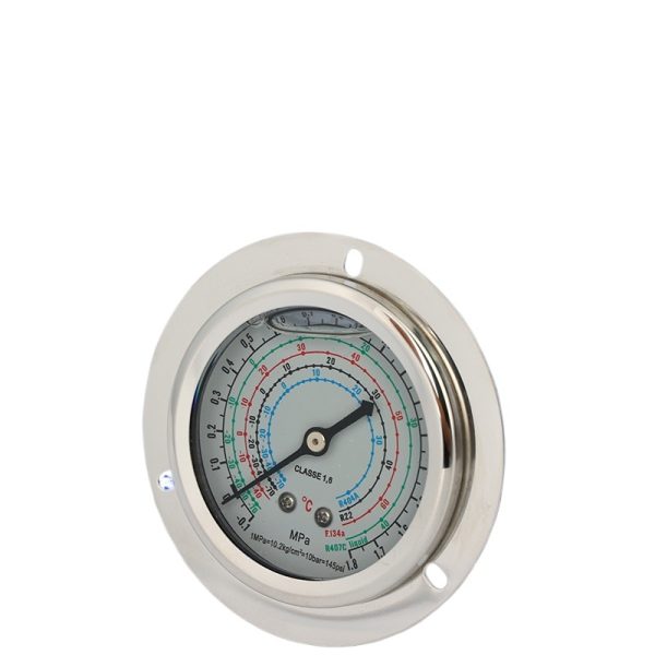 Refrigerant Pressure Gauge (1.8MPa, 3.8MPa, R134a, R404A, R22, R407C compatible) for HVAC AC Refrigeration Systems - Изображение 2