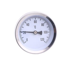 Axial Plastic Case Temperature Gauge 50mm Stem for Water Temperature Measurement (0-120℃)