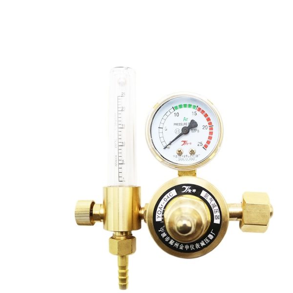 Full Brass Argon Pressure Regulator YQAR-04C (0-25 MPa) for Welding & Flow Control