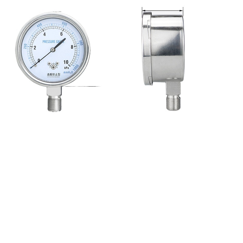 KAIXUAN YE75 Diaphragm Pressure Gauge with Overpressure Protection (0-2.5KPa to 0-100KPa, -2.5-0KPa to -60-0KPa, -5-5KPa, -10-10KPa) for Gas HVAC Systems - Image 3