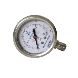 Oxygen Pressure Gauge EWON YO-100/YO-100BF Stainless Steel 1.6MPa 100mm Diameter for HVAC Oxygen Systems Replaces 15091680
