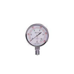 Full Stainless Steel Diaphragm Pressure Gauge with Overpressure Protection (YE75BF, 0-10kPa, 75mm Dial)