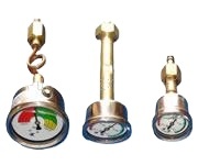 Pressure Gauge SF6 Gas Gauge with Brass Stem (60mm, -60~100 Range, 1.6 Accuracy) for HVAC Systems