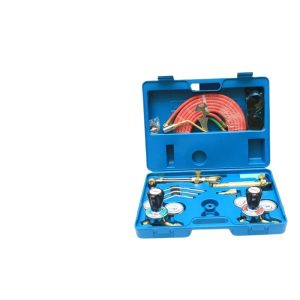 Portable Oxy-Acetylene Welding Cutting Torch Kit with Gauges American Style for Industrial Use