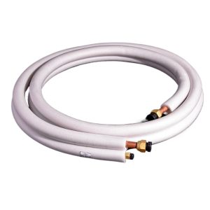 Reinforced Brass Nut Pure Copper AC Interconnecting Pipe (0.52"x0.6" + 15.88"x0.7"), Insulated for 3-5HP Air Conditioners, Replaces YD-XB3P10162