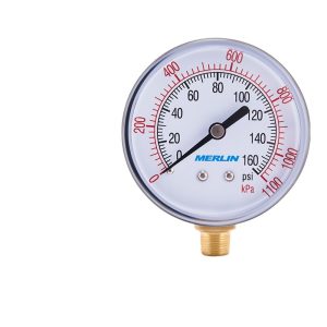 Radial Pressure Gauge (0-160 Psi/0-1100 kPa) for Water, Air, Oil Pressure, Accurate and Shockproof Measurement, Replaces TH021-Y70 Radial Gauge