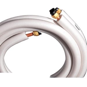 Copper Refrigeration Tube Insulation Kit (6.35mm OD Copper, 12.7mm OD Copper) for 1.5-2HP AC Units, Universal Extension Line Replacements