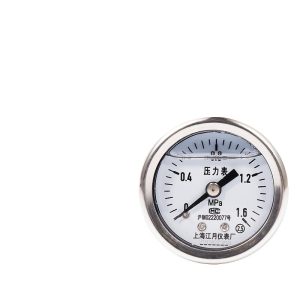 Axial Anti-Vibration Pressure Gauge YN40/Z (0-0.6MPa) for Industrial HVAC Systems