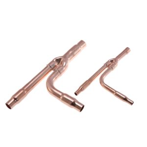 Central Air Conditioner Branch Pipe Y-Joint Kit (52E/102SN/162SN/242SN/302SN/462SN) for R410A Systems, Thickened Copper Distributor