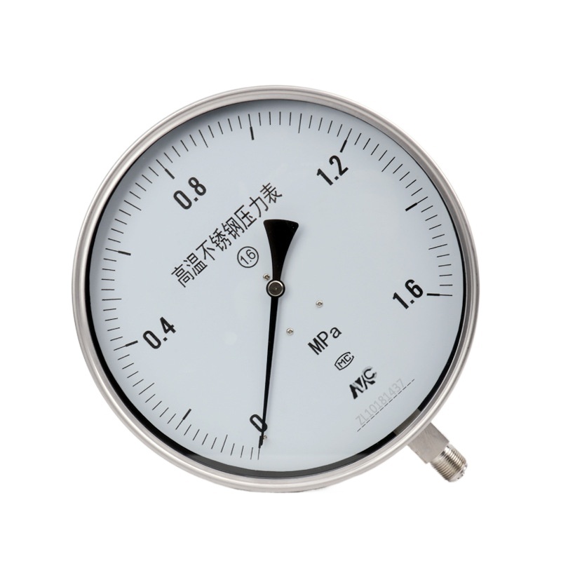 Y250BF Stainless Steel Pressure Gauge 0-1.6MPa Water Oil Hydraulic Air Pressure Gauge for Boiler Pressure Measurement - Image 2